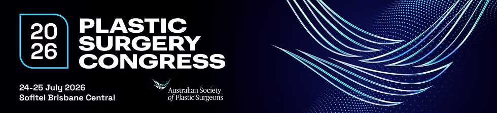 Official Plastic Surgery Congress 2026 banner in Brisbane — the event Xestro attended to talk plastic surgery practice management